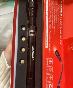 LED Magnetic Pickup Tools, Christmas Gifts for Men, Telescoping Magnetic Flashlights with Extendable Magnet Stick, Stocking Stuffers for Men, Dad, Husband, Craftsman and Mechanic, Black Black Magnetic Tool 17 71EhnPuW44L