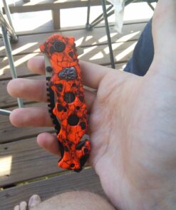 Tac Force Assisted Opening Rescue Glass Breaker Bright Red Skull Design Hunting Camping Tatical Pocket Knife 43 71Ei8kTD2iL