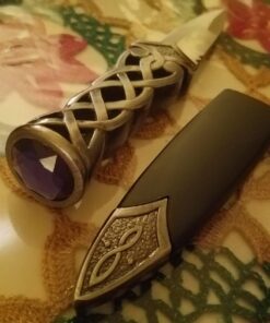 Ace Martial Arts Supply New Scottish Celtic Gaelic Twist Knot Blue Ruby Gemstone Wicca Dirk Dagger Knife, 9-Inch 58 71Eix5xLPLL