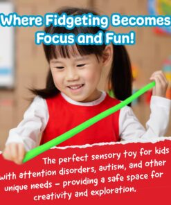 Alternative view of The Original Monkey Noodle Fidget Toy - 5 Pack - Stretchy Sensory Toys for Kids and Toddlers with Unique Needs - Fosters Creativity, Focus, and Fun - Great for Classrooms, Home, and Playtime (Ages 3+)