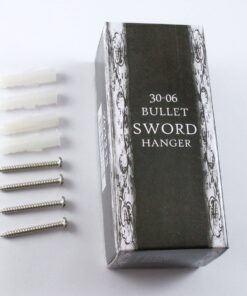 Alternative view of Rifle Bullet .30-06 Sword Gun Wall Hanger Hook Display Bracket Mount Set