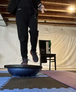 BOSU Sport Balance Trainer, Travel Size Allows for Easy Transportation and Storage, 50cm, Blue/Black 29 71El9sovbL