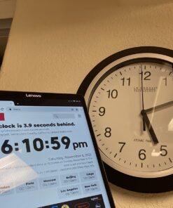 La Crosse Technology WT-3102B 10-Inch WWVB Self-set Analog Wall Clock and automatic DST reset,Black/silver Black 36 71ElEDveaaL