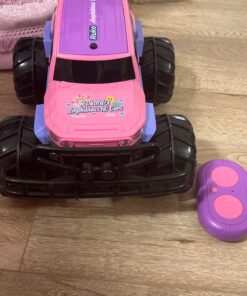 Ruko 1601AMP3 Amphibious RC Truck for Girls, IPX6 Warterproof Monster Truck, 1:10 Large Remote Control Car for All Terrain, 2 Rechargeable Batteries for 50 Min Fun Time, Gifts for Kids Pink 27 71ElOUW23OL