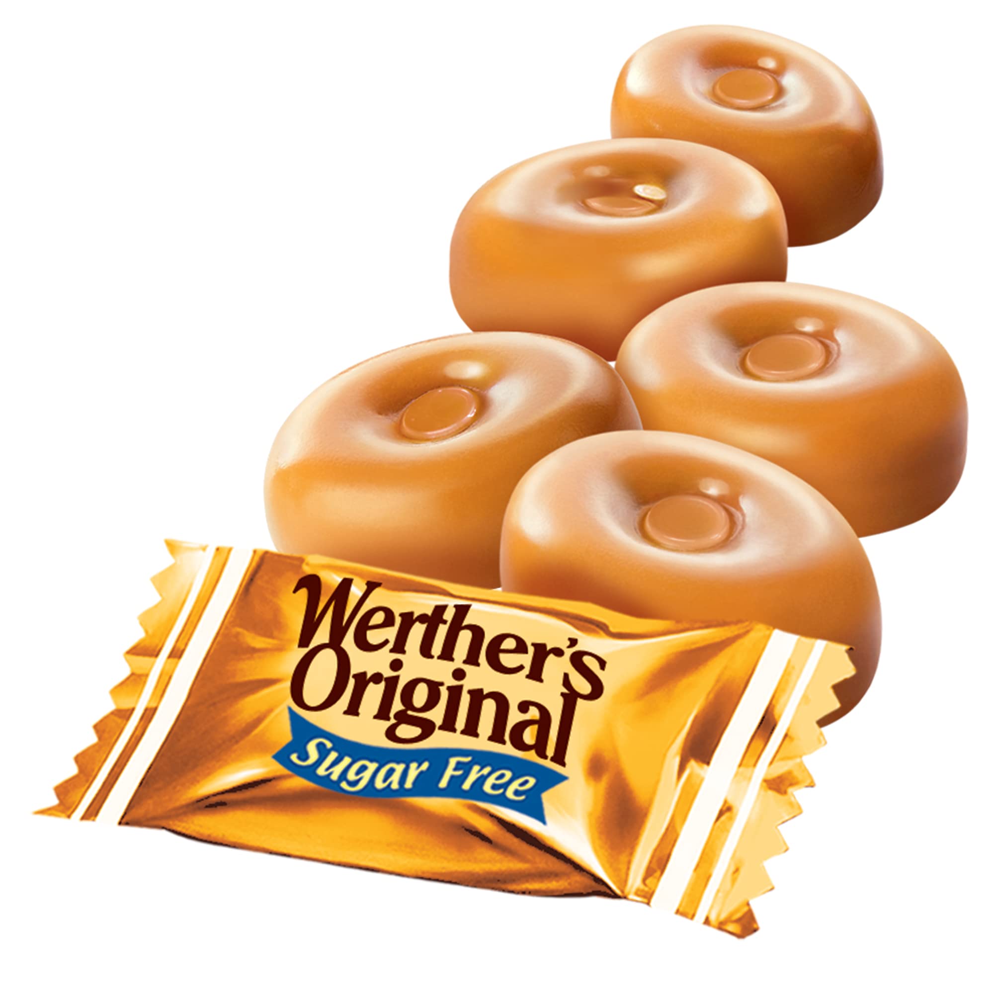 Werther's Original Hard Sugar Free Caramel Candy, 1.46 Oz Bags (Pack Of ...