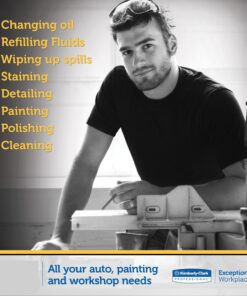 Scott Kimberly-Clark 75190 Scott Shop Towels, 9" x-12", Blue (1 Box of 200) 11 71EmiJa7uVL