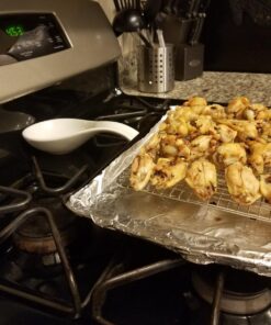 KITCHENATICS Small Quarter Sheet Cooling Rack for Cooking and Baking, Oven-Safe Stainless Steel Wire Rack, Baking Rack for Oven Cooking, Heavy Duty Cookie Cooling Rack fits Quarter Sheet Pan - 8.5x12 8.5" x 12" Quarter Sheet (SMALL) - 1 PC 39 71Eneoa crL