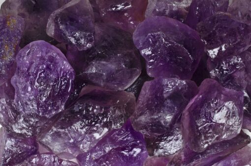 Fantasia Materials: 2 lbs Amethyst Large Chunk Rough Stones from Brazil - Grade 1 Amethyst Chunks - Grade 1 2 lb Lot - Standard Pack