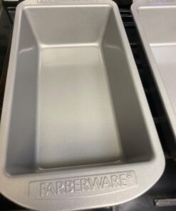 Farberware Bakeware Meatloaf/Nonstick Baking Loaf Pan Set, Two 9-Inch x 5-Inch, Gray Two 9-Inch x 5-Inch Loaf Pans 42 71EnsjVHTpL