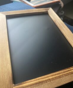 HBCY Creations Rustic Torched Wood Tabletop Chalkboard with Legs/Vintage Wedding Table Sign/Small Kitchen Countertop Memo Board/Antique Wooden Frame (9.5” x 14” Inches) (Torched Brown) 2- Torched Brown 9.5" x 14" 35 71Eo6uXBSvL