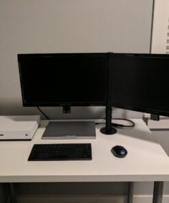 Sceptre E205W-1600 20" 75Hz Ultra Thin LED Monitor HDMI VGA Build-in Speakers, Metallic Black (2018 version) Single 39 71Eq6GG7WL