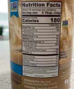 Barney Butter Almond Butter, Bare Smooth, 16 Ounce Jar, No Added Sugar or Salt, Skin-Free Almonds, No Stir, Non-GMO, Gluten Free, Keto, Paleo, Vegan 16 Ounce (Pack of 1) 32 71EqUIUy84L