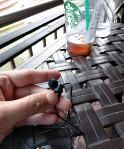 Panasonic ErgoFit Wired Earbuds, In-Ear Headphones with Microphone and Call Controller, Ergonomic Custom-Fit Earpieces (S/M/L), 3.5mm Jack for Phones and Laptops - RP-TCM125-K (Black) Black With Mic 55 71EqYzYbIL