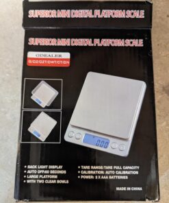 GDEALER Food Scale, 0.001oz/0.01g Precise Digital Kitchen Scale Gram Scales Weight Food Coffee Scale Digital Scales for Cooking Baking Stainless Steel Back-lit LCD Display Pocket Small Scale, Silver 25 71Eqznjz5kL