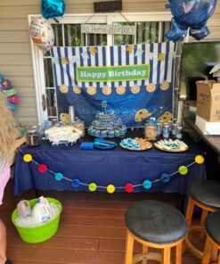 Cookie Monsters Happy 1st Birthday Balloon Decorations and Party Supplies 30 71ErEZhMRRL