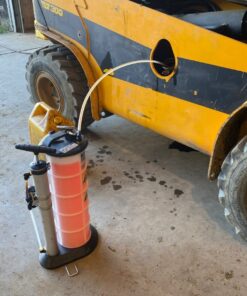 Mityvac 7201 Manual Fluid Evacuator Plus with 2.3 Gallon Reservoir; Evacuates or Dispenses Fluids with Push Button; Evacuate Through The Dipstick Tube 42 71Erg2V3N0L