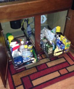 Seville Classics Chrome Wire Sliding Storage Drawer 21 71Ers6bojnL