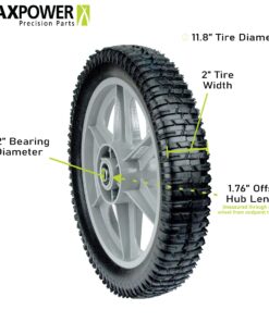 Alternative view of Maxpower 335112 Plastic Spoked Wheel, 12 Inch (Actual diameter is 11.75 inch)