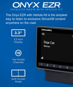 Alternative view of SiriusXM SXEZR1V1 Onyx EZR Satellite Radio with Vehicle Kit - Enjoy SiriusXM in Your Existing Car Stereo and Beyond with This Dock and Play Radio Satellite Radio + Vehicle Kit