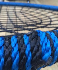 Royal Oak Giant 40" Spider Web Tree Swing, 600 lb Weight Capacity, Durable Steel Frame, Waterproof, Adjustable Ropes, Bonus Flag Set and 2 Carabiners, Non-Stop Fun for Kids (Blue) Blue 31 71EsCAKREjL