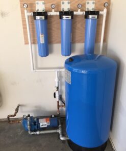 Pentair Pentek RFFE20-BB Big Blue Water Filter, 20-Inch, Whole House Radial Flow Iron Reduction Replacement Cartridge, 20" x 4.5", White 20" x 4.5" Pack of 1 15 71EsCLR73yL