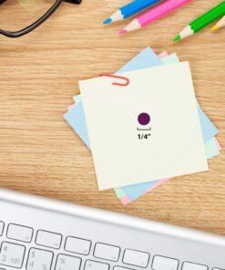 ChromaLabel 0.25 Inch Round Label Permanent Color Code Dot Stickers, 1000 Labels per Roll, Purple 9 71EsG4F9FvL