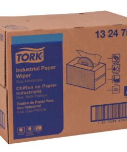 Tork Industrial Paper Wiper Blue, Handy Box W7 4-Ply, 1 x 180 Feet, 13247501 15 71EsmWho8pL