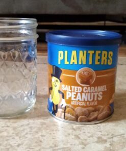 PLANTERS Salted Caramel Peanuts, Sweet and Salty Snacks, Plant-based Protein, 6 oz Canister ( 8 Count ) 6 Ounce (Pack of 8) 15 71Eu0 sttXL