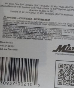 Milton (S-210) 1/4" NPT M-Style Coupler and Plug Kit, (12-Piece) 28 71EvHTjrDOL