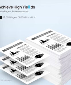 DR630 DR 630 Drum Replacement for Brother DR630 DR 630 to use with HL-L2300D DCP-L2520DW HL-L2315DW HL-L2320D DCP-L2540DW HL-L2340DW MFC-L2700DW HL-L2380DW HL-L2380DW HL-L2305W Printer(2 Black) 11 71EvdNH0OUL