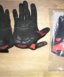 FIRELION Bike Gloves for Men/Women Cycling,Cycling Gloves for Outdoor MTB DH Road Racing,Full Finger Half Finger Padded Bicycle Protective Gloves,Non-Slip Shock-Absorbing Touchscreen Riding Gloves Large Full Red 39 71EvhoRv9vL