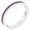 Kate Bissett Stylish Birthstone Stackables Swarovski Crystal Eternity Bands Amethyst -February 6 35 71EwMnsU zL