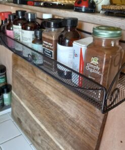 Deco Brothers 2 Pack Wall Mount Single Tier Mesh Spice Rack, Bronze 23 71EwgXIzYOL