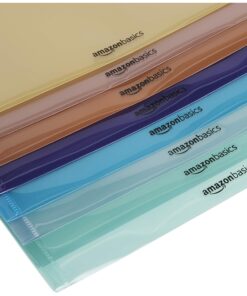 Amazon Basics Two Pocket Plastic Dividers, 8 Tab Set, 24 Count (Pack of 3), Letter Size, Assorted Color 25 71Ewot93KmL
