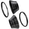 K&F Concept 18 Pieces Filter Ring Adapter Set, Camera Lens Filter Metal Stepping Rings Kit (Includes 9pcs Step Up Ring Set + 9pcs Step Down Ring Set) Black 16 71EwyT03jL