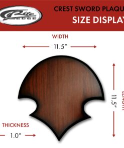 SZCO Supplies Universal Crest Sword Plaque Hanger W/Hardware, brown, One Size (210653) 18 71ExPs7hGwS