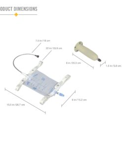 DMI Urinal for Men, Portable Urinal With Elastic Waistband And Urine Collection Bag or Leg, FSA and HSA Eligible, Holds Up To 20 Ounces Of Fluid, One Size Fits Most, Reusable And Washable Urinal Kit 11 71EyNWCcWL
