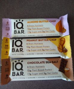 IQBAR Brain and Body Keto Protein Bars - Chocolate Lovers Variety Keto Bars - 12-Count Energy Bar Pack - Low Carb Bars - High Fiber, Gluten Free and Low Sugar Meal Replacement Bars - Vegan Snacks 12 Count (Pack of 1) 39 71EyiVdOevL