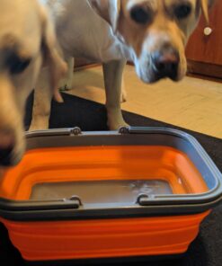 ustFlexWare Collapsible Sink with 2.25 Gal Wash Basin for Washing Dishes and Person During Camping, Hiking and Home 36 71EzOphrJoL