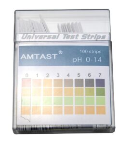AMTAST Universal pH Test Strips Acid Alkaline pH Level Test Strips, Full pH Range 0-14 (100 Strips) DF001 10 71EziSW mZL