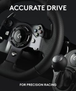 Logitech G920 Driving Force Racing Wheel and Pedals, Force Feedback + Logitech G Driving Force Shifter - Xbox Series X|S, Xbox One and PC, Mac - Black Xbox X|S, Xbox One, PC/Mac Wheel + Shifter 15 71F AEuJlbL
