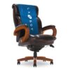 La-Z-Boy Trafford Big and Tall Executive Office Chair with AIR Technology, High Back Ergonomic Lumbar Support, Bonded Leather, Brown 41 71F CARcYTL