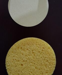 Facial Sponges - APPEARUS Compressed Natural Cellulose Face Sponge - Made in USA - Spa Sponges for Face Cleansing, Massage, Pore Exfoliating, Mask, Makeup Removal (50 Count) (Yellow) Yellow 24 71F VweJOnL