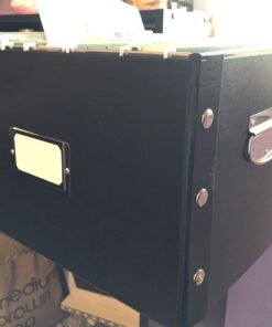 Snap-N-Store File Storage Box & Organizer - 1 Pack - 16.125 x 13.125 x 9.875 Inch Letter/Legal Size Portable File Box with Lid for Documents - Back To School Supplies for Students - Glossy Black Letter/Legal File 24 71F fk5dyML