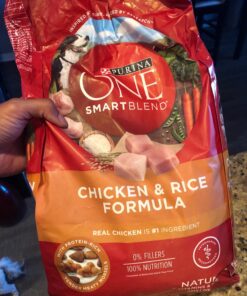 Purina ONE Chicken and Rice Formula Dry Dog Food - 8 lb. Bag Dry Food Chicken & Rice 8 Pound (Pack of 1) 45 71F oBqWBzL