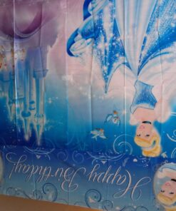 Amscan Disney's Cinderella Scene Setters, Blue, 59" x 65" 13 71F xg265iL