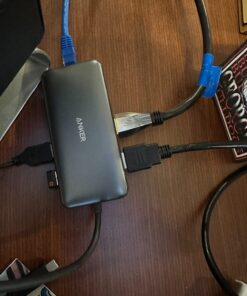 Anker 553 USB-C Hub, 8-in-1 USB C Dock, Dual 4K HDMI USB C to USB Adapter, 1 Gbps Ethernet USB Hub, 100W Power Delivery, SD Card Reader for MacBook Pro, XPS and More 33 71F0Pz3Os0L