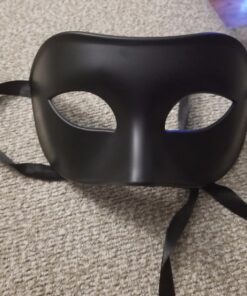 Masquerade Mask For Men Antique Look Mask for Halloween, Prom Party, Venetian Party, Mardi Gras, Carnival & Masquerade Ball One Size Black 48 71F0YcMwfJL