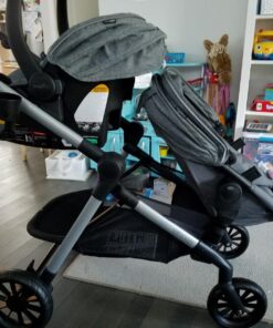 Evenflo Pivot Xpand Modular Travel System with SafeMax Infant Car Seat Percheron Gray 44 71F0zH9Q2JL