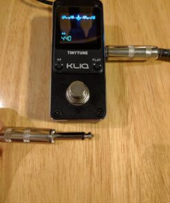 KLIQ TinyTune Tuner Pedal for Guitar and Bass - Mini - Chromatic - with Pitch Calibration and Flat Tuning (Power Supply Required) 42 71F1VSyxuJL